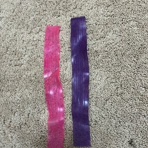 Pink and Blue stretchy bands. Pack of 2